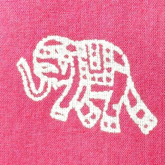 J.Jill lightweight pink & white elephant fish camel fun print notch neck tunic - Picture 7 of 11